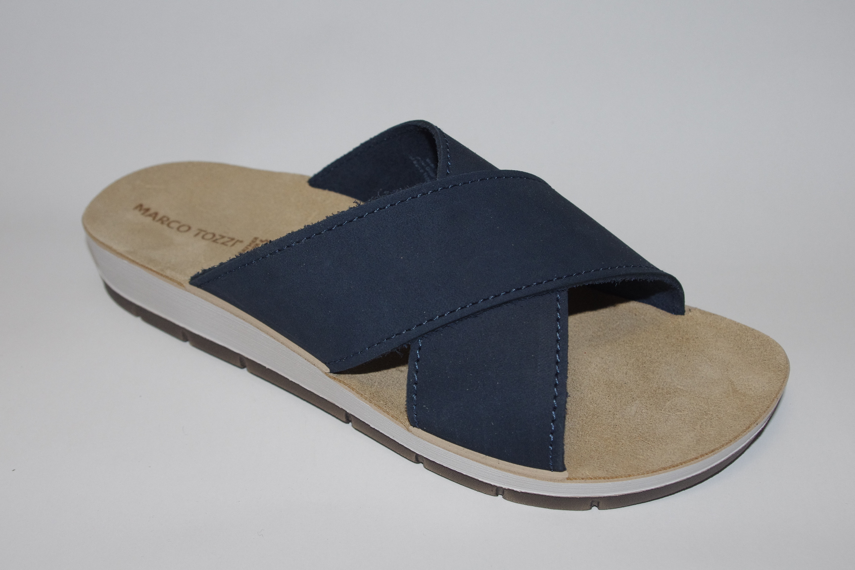 Damenpantolette blau - MARCO TOZZI