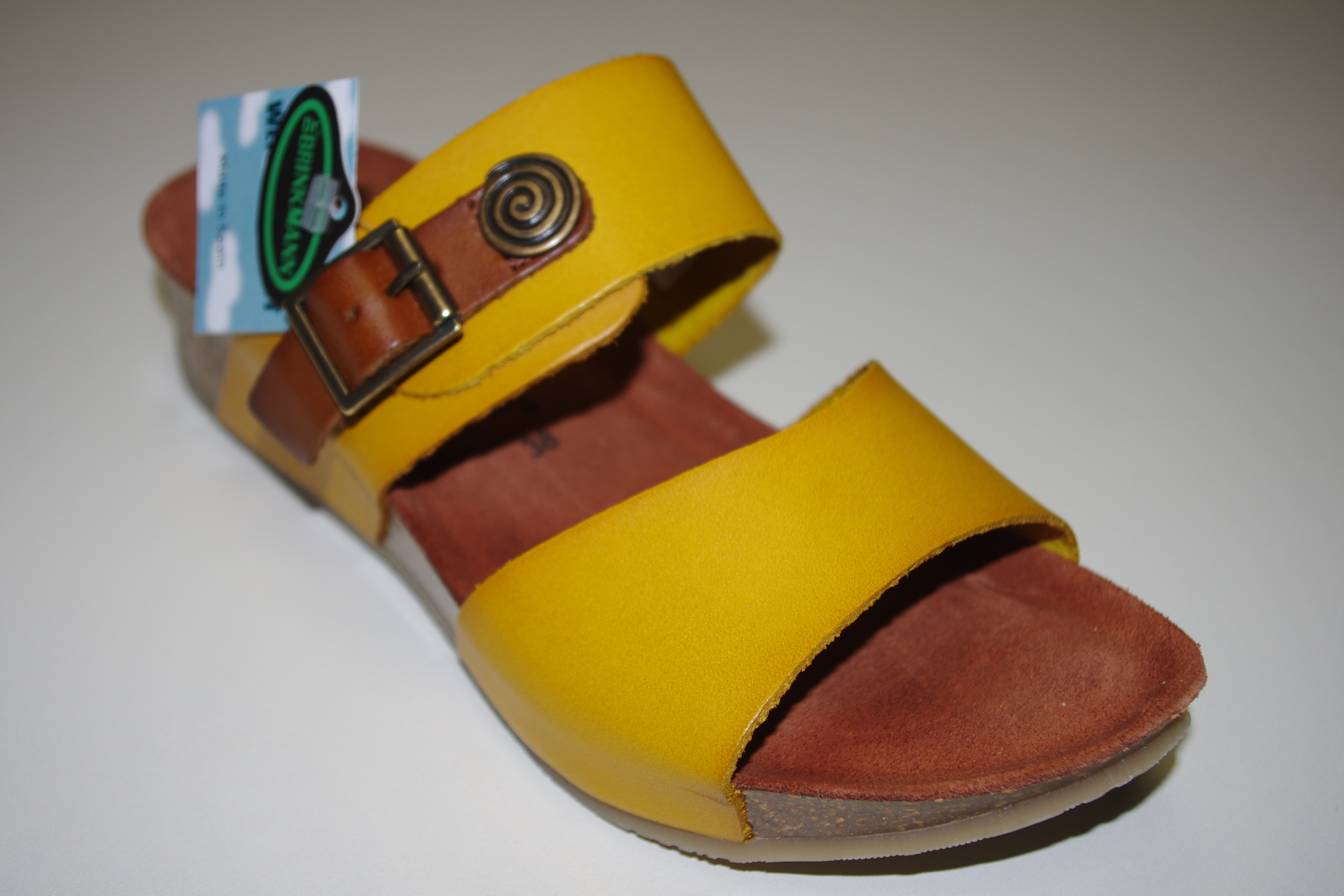 Damenpantolette gelb - Dr. Brinkmann