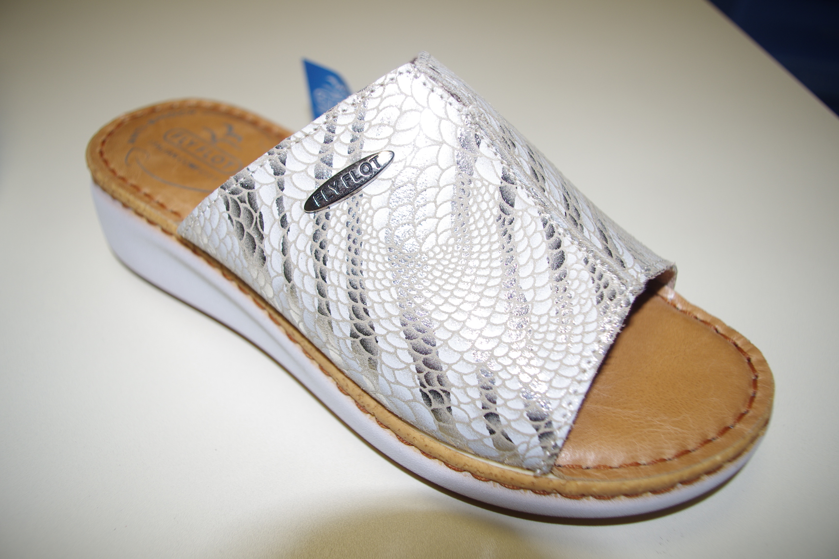 Damenpantolette - beige - Flyflot