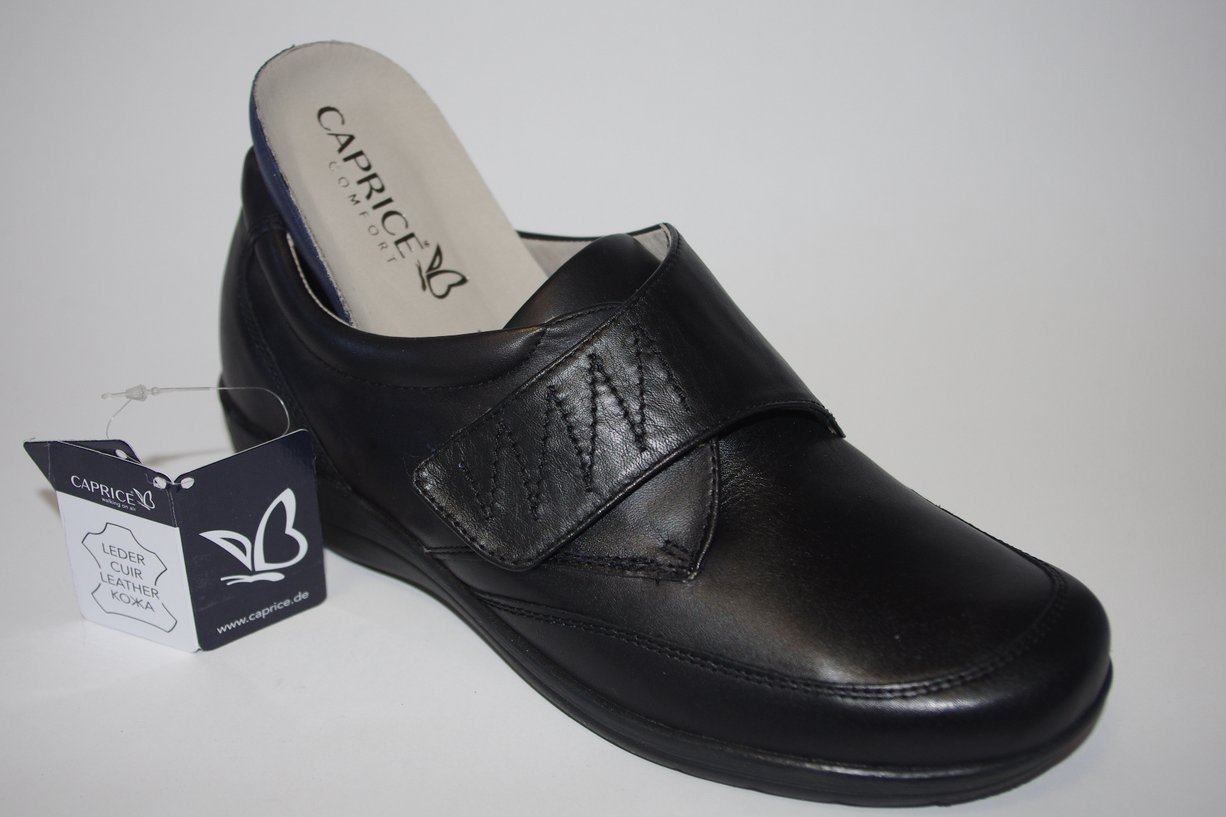 Klett-Halbschuh schwarz - Caprice