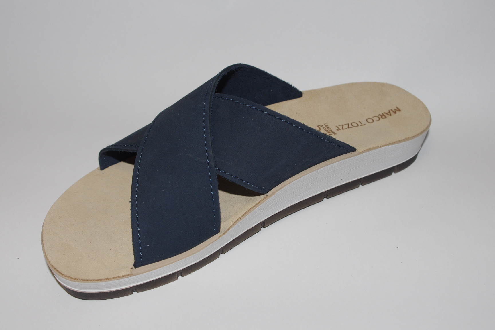 Damenpantolette blau - MARCO TOZZI