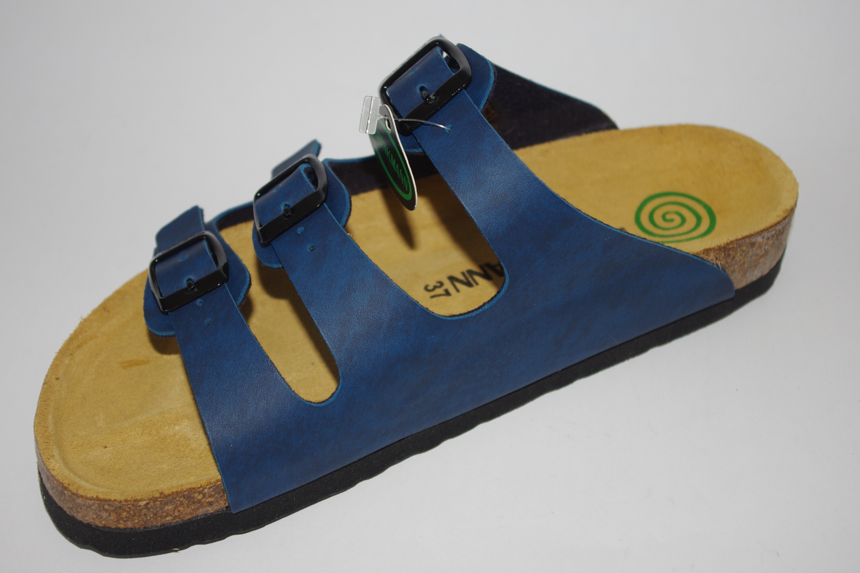 Damenpantolette blau - Dr. Brinkmann